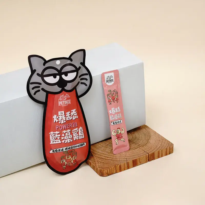 爆舔藍藻雞肉泥條 (免疫保健)