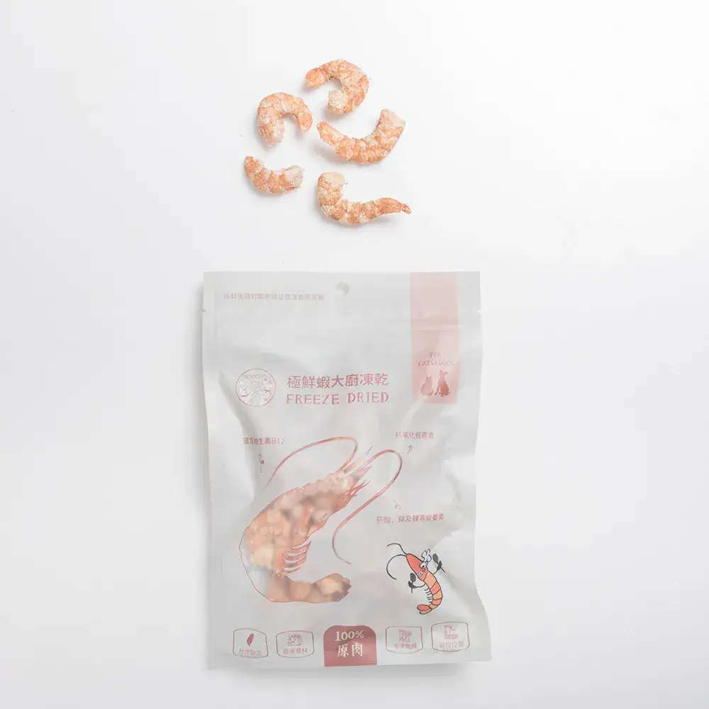 派庫極鮮蝦大廚凍乾產品圖