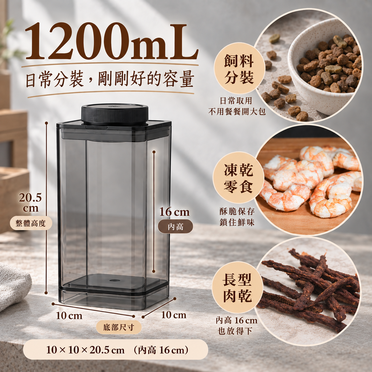 真空保鮮氣密罐｜1200mL